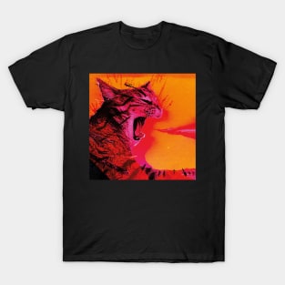 Fire-Breathing Energetic Cat T-Shirt